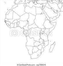 Africa map blank african map calendar june africa map with countries | world map 07 the most favorite tou. Blank Africa Map Blank Africa Regional Map In Orthographic Projection Canstock