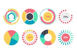 pie chart infographic element download free vectors