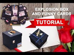Surprise Birthday Box Ideas For Boyfriend Explosion Box Birthday Gift Surprise Box Funny Cards Tutorial Youtube Exploding Box For Boyfriend Explosion Box Birthday Box