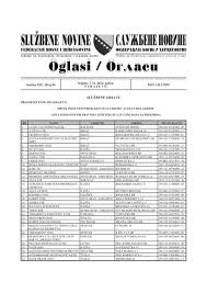 Kako bi izvadili rodni list preko interneta potreban vam je oib kojim se trebate registrirati na portalu e građanin. BroÑ˜ 94 Jp Nio Sluzbeni List Bosne I Hercegovine