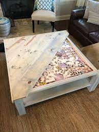 Built A Puzzle Table Coffee Table Coffee Table Plans Coffee Table Diy Coffee Table