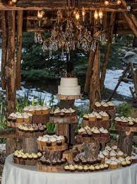 46 Beautiful Ways To Decorate Your Wedding With Wood Slices Wedding Cupcakes Rustic Cupcake Stand Wedding Tiered Wedding Cake