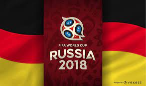 Russia 2018 World Cup Design With The Logo And The Flag Of Germany Russia 2018 Logo And Elements Can Only Be Used For E World Cup Teams Germany Flag World Cup