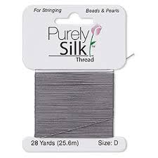 Thread Purely Silk 3 Ply Dark Grey Size Fff Sold Per