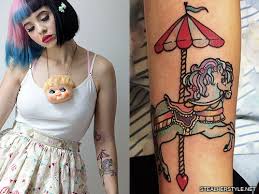 Maybe you would like to learn more about one of these? Melanie Martinez Horse Umbrella Forearm Tattoo Steal Her Style