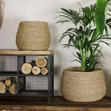 Cache Pot Rond En Jacinthe D Eau Noko Nkuku Decoclico Panier Decoratif Decoration Maison Idees De Decor