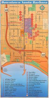 Map Of Downtown Santa Barbara State Street Santa Barbara Cvb Downtown Santa Barbara Santa Barbara California California Travel