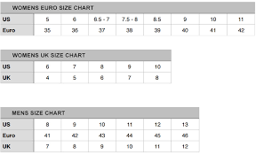 footwear size chart sole shoes inc