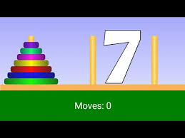 These rings are of different there are other variations of the puzzle where the number of disks increase, but the tower count remains the same. Tower Of Hanoi Seven Rings Disks Solution 7 Youtube