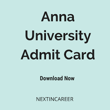 Anna university admit card 2020: Anna University Hall Ticket 2021 Download Ug Pg Semester Admit Card