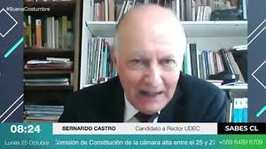 Bernardo Castro, candidato a la Rectoría de la Universidad de Concepción.