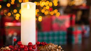 Candle Zoom Background Candles Background Merry And Bright