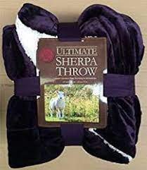 Amzn.to/2pc1kex buy chăn lông cừu tuyết ultimate sherpa throw 2m x 2m3 ( hàng xuất khẩu ) chăn lông cừu chính. Deals On Ultimate Sherpa Throw Purple Plush Warm Fleece Blanket Large 152x177cm Compare Prices Shop Online Pricecheck