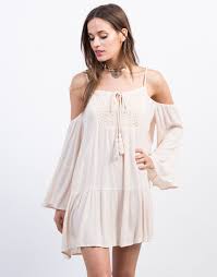 Boho Cold Shoulder Tunic Dress Dresses Cold Shoulder Tunic Simple Outfits