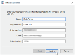 Installation Guide Setting Up The License Windows Stata