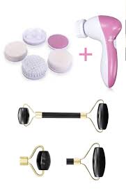 Xolo 5 In 1 Pilli Yuz Temizleme Jade Roller 2li Yesim Tasi Masaj Aleti Sm0193 Siyah Sefamerve