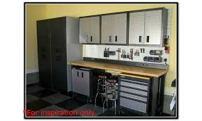 Proslat fusion pro series garage cabinets. Container Door Ltd 5 Piece Garage Storage System