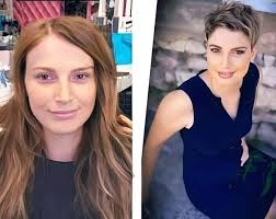 Cutting and coloring own hair at home