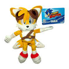 Tomy Sonic The Hedgehog Sonic Boom Tails 8 Inch Plush With Goggles Sonic Boom Sonic Sonic Birthday Parties
