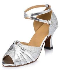 honeystore damen s peep toe mittelhohem absatz latein tanzschuhe amazon de schuhe handtaschen tanzschuhe brautjungfer schuhe sandalen mit absatz