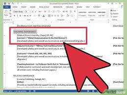 Nowadays many pcs and laptops use alternative softwares and in addition, people don't have the same versions of. 4 Ways To Create A Resume In Microsoft Word Wikihow