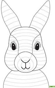 • tonpapier in türkis, schwarz, zitronengelb, gelb. Funky Easter Bunny Craft Template Novocom Top