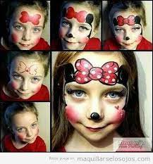 Diy Halloween Makeup For Girls Halloweentip Face Painting Easy Disney Face Painting Minnie Mouse Face Painting
