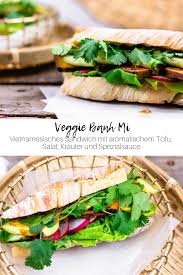 Veggie Banh Mi Sandwich Rezept In 2020 Mariniertes Gemuse Lecker Mariniertes Tofu
