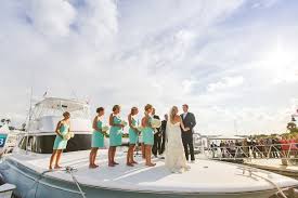 Nautical Wedding On The Bow Kristin Chad At New Smyrna Marina With Images Beach Wedding Packages