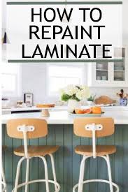 how to paint laminate cabinets