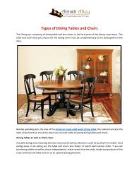 Select from round, oval, rectangular, and extension dining tables; Types Of Dining Tables And Chairs By Amish Alley Issuu