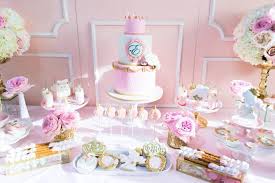 35 princess themed baby shower decorations. Pink And Gold Princess Birthday Party Pretty My Party