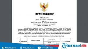 Surat lamaran kerja untuk posisi di tim accounting. Rincian Formasi Cpns 2019 Banyuasin Dokumen Surat Lamaran Pernyataan Download Link Pdf Di Sini Tribun Sumsel