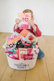 84 stationery toys easter basket stuffers filled 28 large hearts valentines day gifts for kids valentine stampers heart eraser sequin keychains valentines day cards classroom exchange party favor. Valentine S Day Baskets For Kids Friday We Re In Love