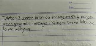 Tuliskan 2 Contoh Tarian Dari Masing Masing Fungsi Tarian Yang Ada Misalnya Sebagai Sarana Brainly Co Id