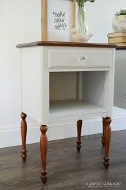 How To Restain Wood Light Gray Nightstand Makeover Shabby Chic Furniture Nightstand Makeover Chic Furniture