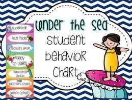 Ocean Themed Behavior Chart Worksheets Teaching Resources