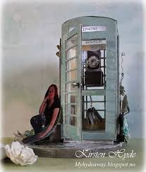 The general post office's pillar boxes were already painted red so the choice of colour was an obvious decision. My Craft And Garden Tales A Prima Mixed Media Vintage Telephone Box A Class