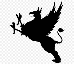 Gamabr caw patrol hitam putih. Siluet Griffin Garis Seni Gambar Png