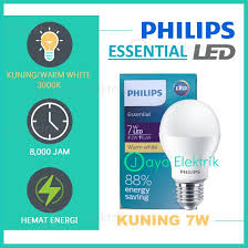 Lampu led philips emergency 7w putih 7 w watt 7wattrp71.971: Lampu Philips Led Essential 7w Kuning Warm White 3000k 7 Watt 7 W 7watt Original Grosir Led Murah Shopee Indonesia