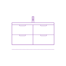 30 inches is standard bathroom vanity/countertop height, but it can be as high as 43 inches (for comparison, standard kitchen. Bathroom Vanities Dimensions Drawings Dimensions Com