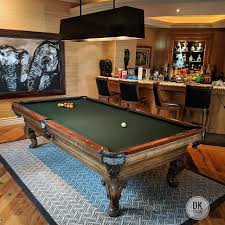 Finished Recovering This 9 Foot Custom Renaissance Billiard Table By Charles A Porter In Newport Coast Bottle Green Felt Billiard Table Pool Table Billiards