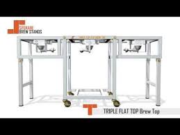 Triple Flat Top Brew Stand Brewing Equipment Homebrew Setup