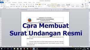 Maybe you would like to learn more about one of these? Cara Membuat Surat Undangan Yang Rapi Youtube