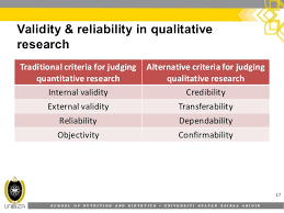 No one has yet done a thorough job of translating how the same criteria might apply in qualitative research contexts. 8 Validity And Reliability Of Research Instruments
