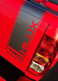 1x tail gate stripe fits toyota hilux tacoma sr5 hilux trd sport trd hilux off road sr5 rogue 4x4 rugged 4x4 6th to 8th generations in 2021 toyota hilux toyota racing
