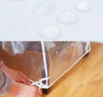 Amazon.com: Clothes Rail Cover with Zipper 4ft Wide Clear ...