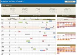 Employee Vacation Dashboard Tracker Using Excel Excel Calendar Vacation Calendar Vacation Planner