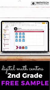 2nd Grade Google Slides Free Digital Math Centers Video Everyday Math Math Centers Math Lessons