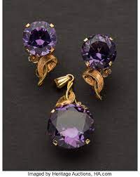 Your email address will not be published. Purple Stone Gold Pendant Earrings Total 2 Items Estate Lot 74054 Heritage Auctions